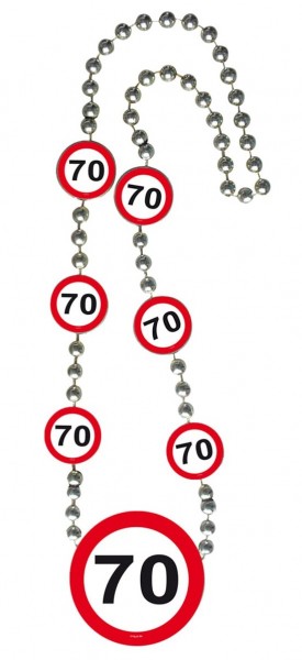 Verkehrsschild 70 Halskette