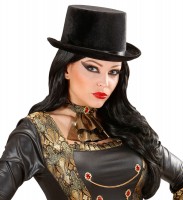 Vorschau: Schwarzer Zylinder Samtoptik