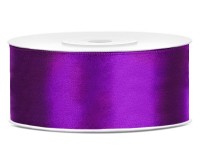 25m Satin Geschenkband lila 25mm breit