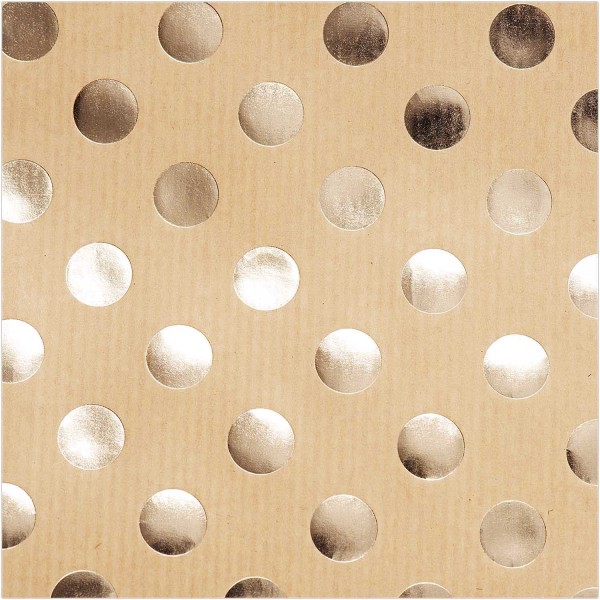 FSC Lovely Dots Geschenkpapier natur