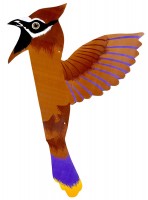 Wabenball Vogel Dekoration