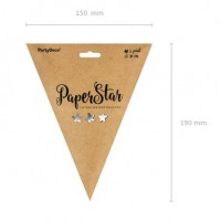 Vorschau: Spiegelnder Papierstern in Silber 30cm