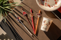 8 Wild West Papier Strohhalme 19,2cm
