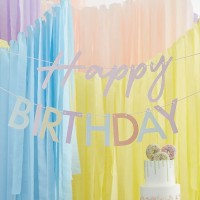 Bunte Happy Birthday Girlande ecofriendly