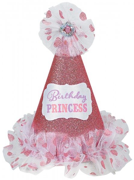 Prinzessinnen Partyhut mit Stoff