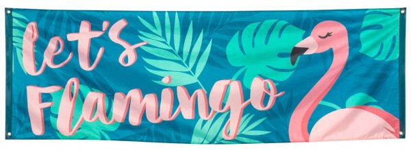 Party Flamingo Banner 2,2m x 74cm