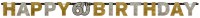 Golden 60th Birthday Girlande 2,13m