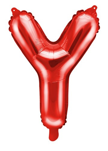 Roter Y Buchstabenballon 35cm