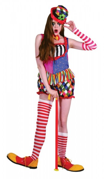 Flippiger Clown Damenkostüm