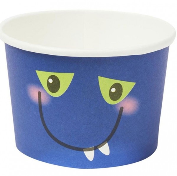 8 Monster Eisbecher blau