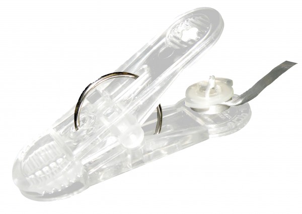 Kunststoff Klammer Ballongewicht Transparent 16g