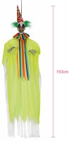 Animierter Neon Leucht-Clown 1,53m