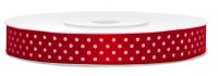 25m Satin Geschenkband Red Dots