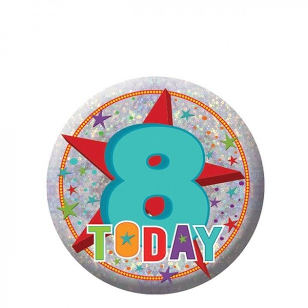 8. Geburtstag Button 5,5cm