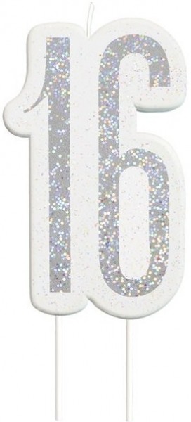 Glitzernde Geburtstagskerze Sweet 16