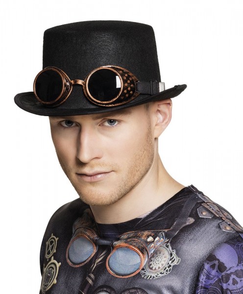 Schwarzer Steampunk Zylinder