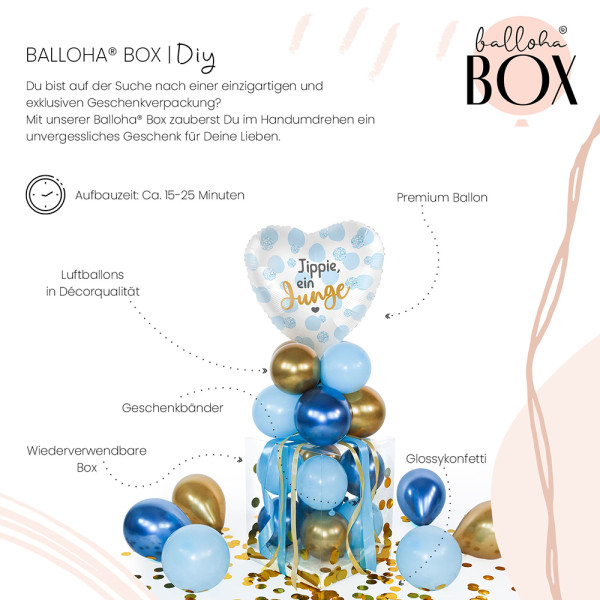 Balloha Geschenkbox DIY Jippie ein Junge XL 3