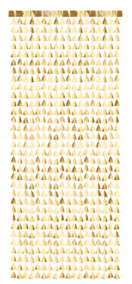 Goldener Tannenbaum Vorhang 1 x 2,45m