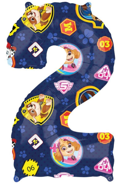 Paw Patrol 2. Geburtstag Folienballon 66cm