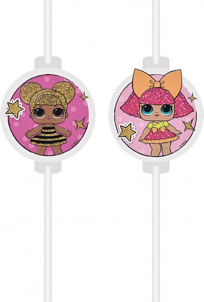 4 LOL Glamour Girls Strohhalme