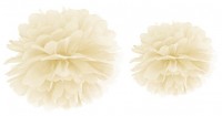 Pompon Romy creme 25cm