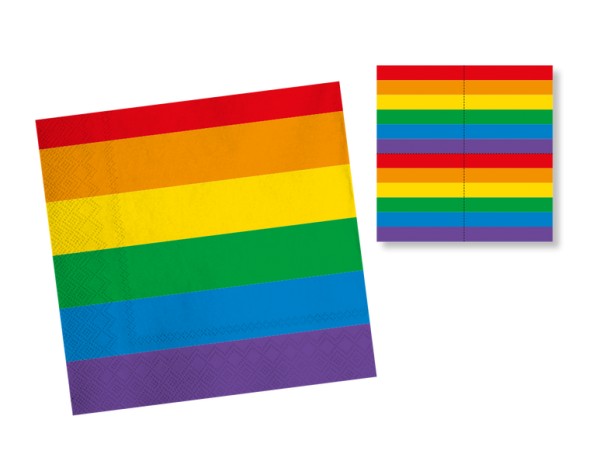 20 Pride Servietten 33cm