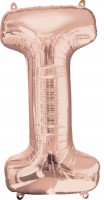 Buchstaben Folienballon I roségold 81cm
