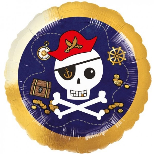 Piraten Schatzinsel Folienballon 45cm