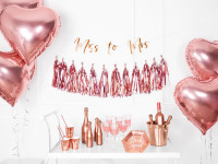 Vorschau: Brautalarm Miss to Mrs Girlande 76cm roségold