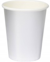 8 Silber Metallic Becher 250ml