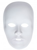 Bemalbare weiße Maske