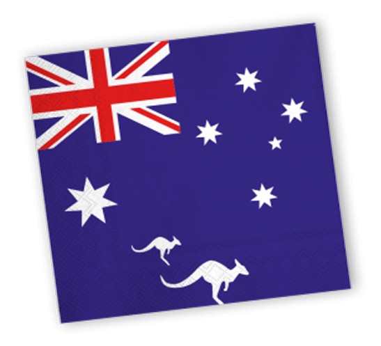 20 Australien Down Under Servietten 33cm
