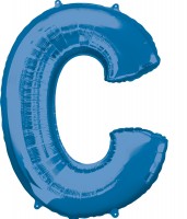 Folienballon Buchstabe C blau XL 86cm