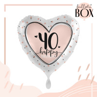 Vorschau: Balloha Geschenkbox DIY Happy 40 Heart XL