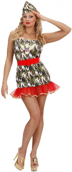 Sexy Camouflage Soldatin Kostüm