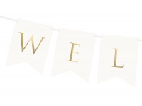 Vorschau: DIY Welcome Girlande weiß 95cm