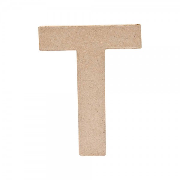 Buchstabe T aus Pappmaché 17,5cm
