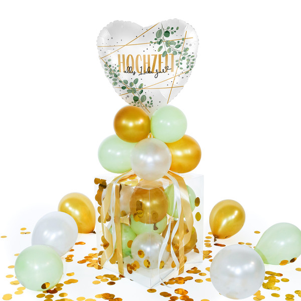 Balloha Geschenkbox DIY Hochzeit Eukalyptus XL