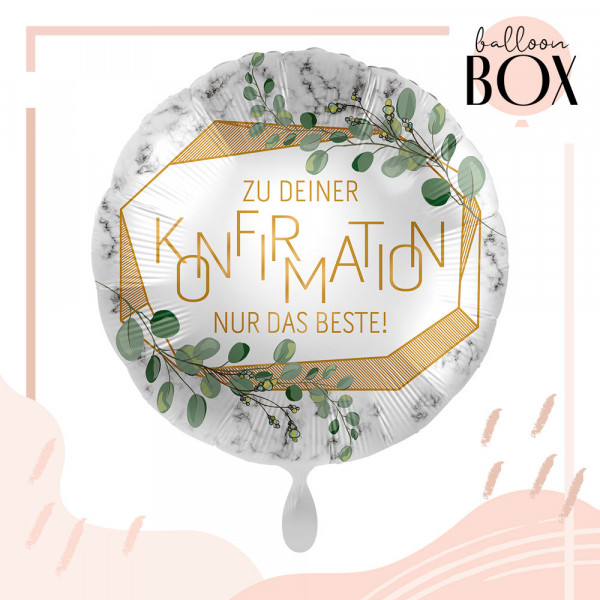Balloha Geschenkbox DIY Konfirmation Eukalyptus XL