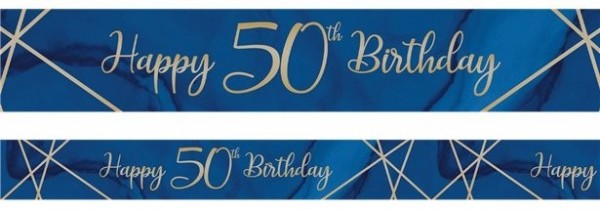 Luxurious 50th Birthday Banner 2,74m