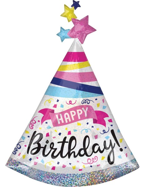 Happy Konfetti Birthday Ballon 68 x 91cm