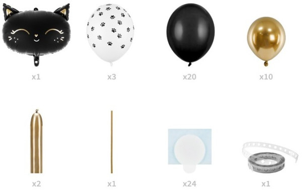 Black Pussycat Ballongirlandenset