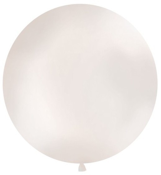XXL Metallic Ballon Partygigant weiß 1m