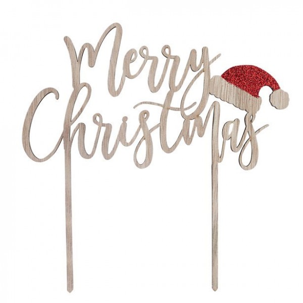 Merry Christmas Tortendeko 17cm