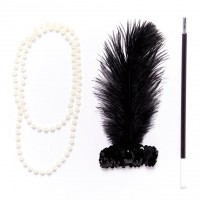 3-teiliges 20er Jahre Flapper Set
