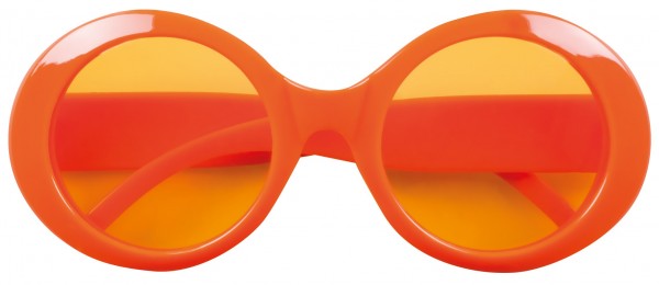 Vintage Neon Brille Orange