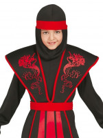 Vorschau: Rotes Ninja Drachenkrieger Kinderkostüm