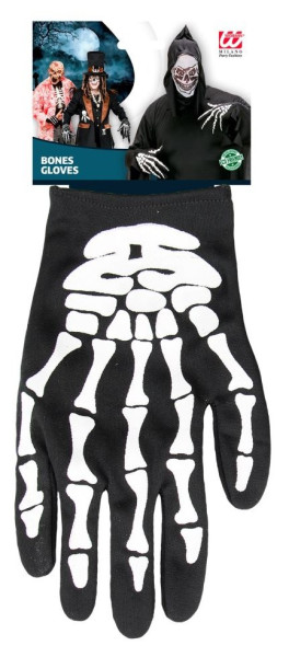 Halloween Horror Handschuhe Skelett Sensenmann 2