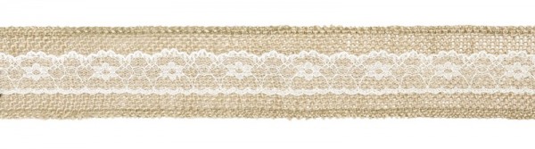Jute Geschenkband Da Vinci 5m x 5cm