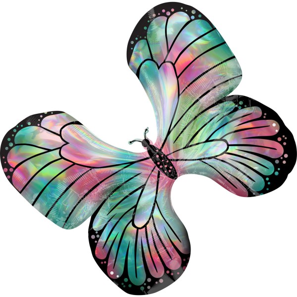 Eleganter Schmetterling Folienballon 76 x 66cm